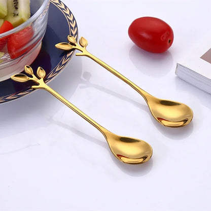 8pcs Flower Coffee Spoons Set