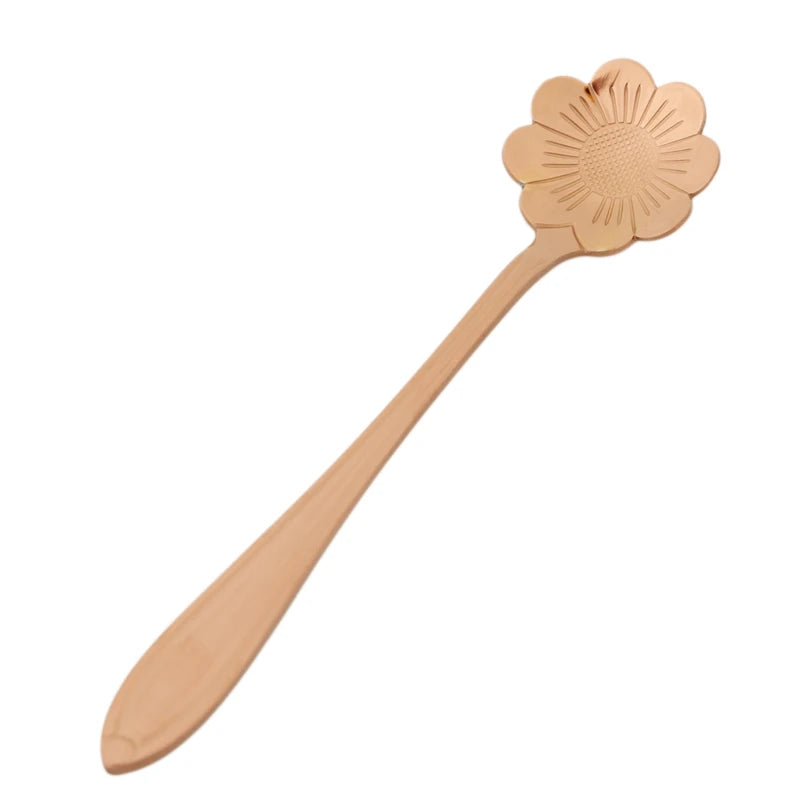 8pcs Flower Coffee Spoons Set