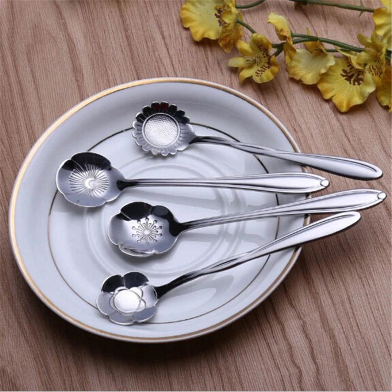 8pcs Flower Coffee Spoons Set