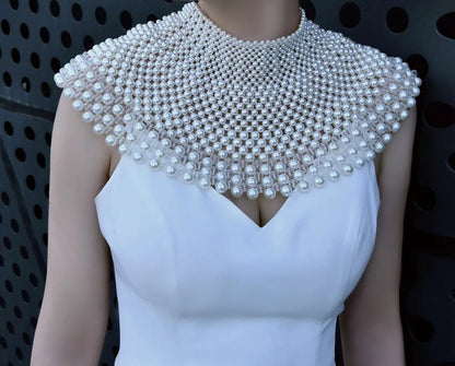 Luxury Pearl Beaded Neck and Shoulder Chain